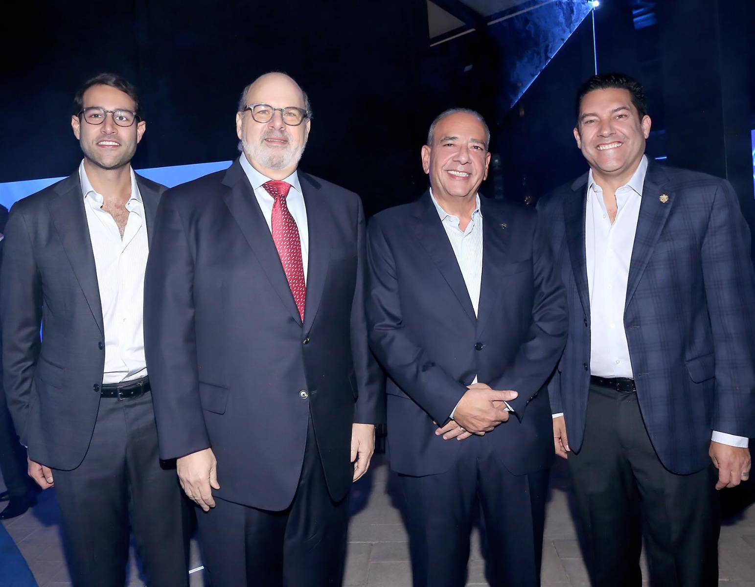 Rodrigo Canahuati, Jorge Canahuati, Camilo Atala y Juan Diego Zelaya.