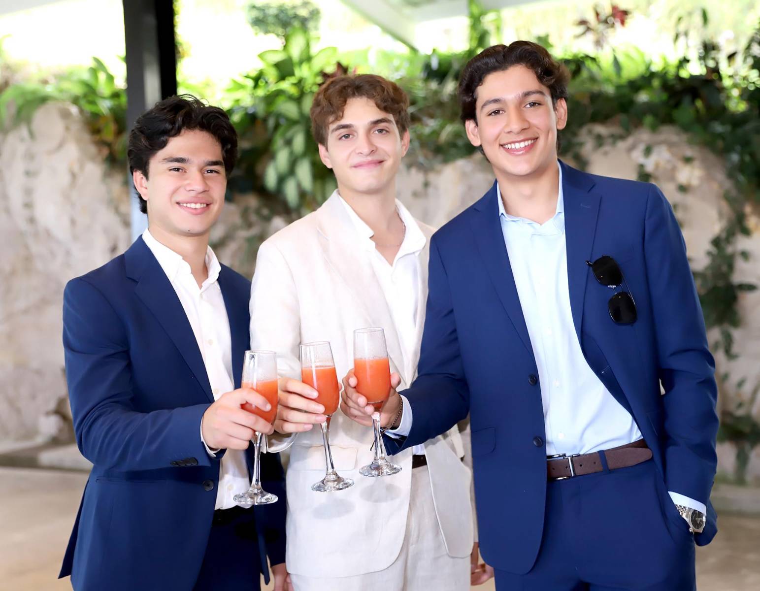 David Carias, Wael Simón y Camilo Bussi.