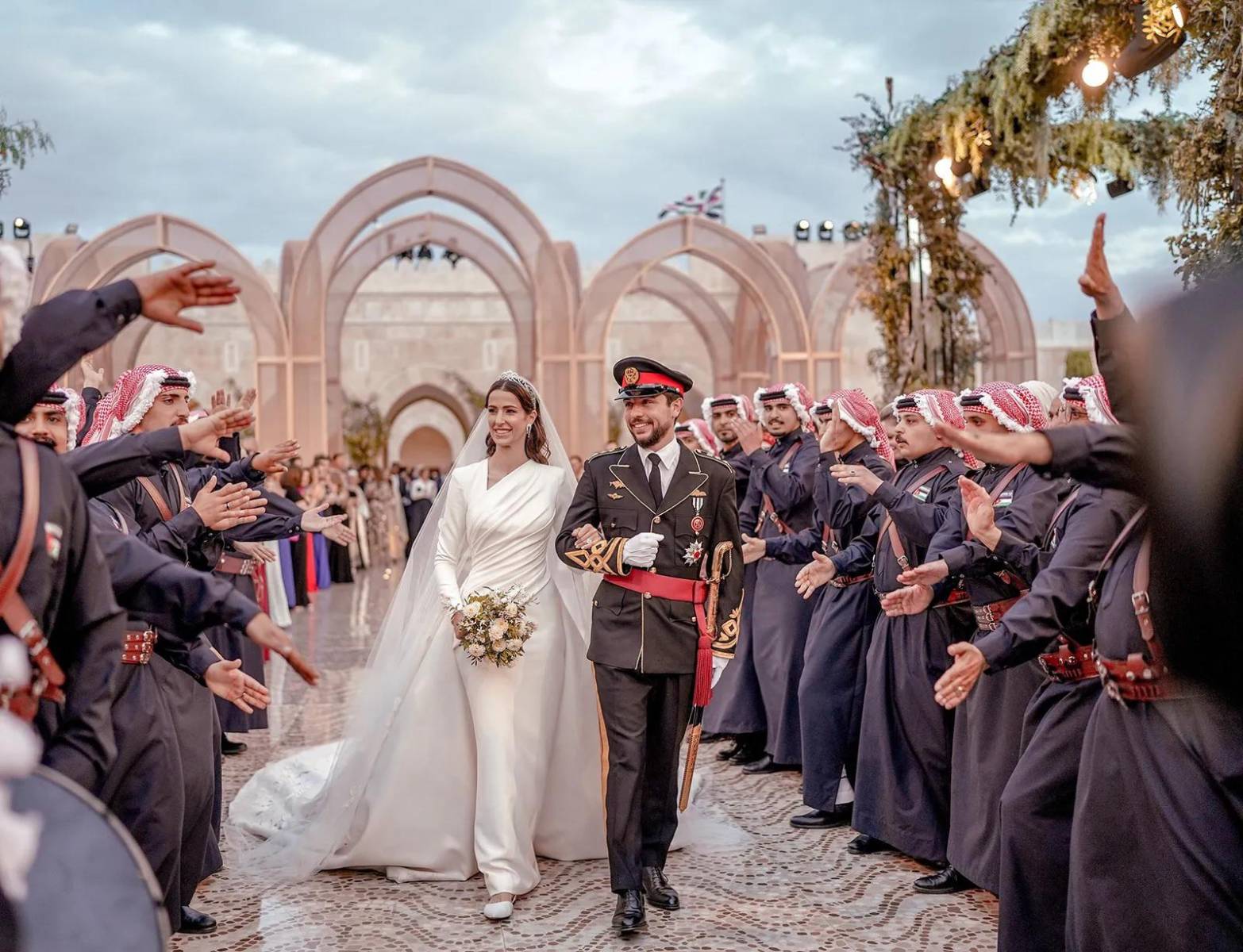 Banquete de bodas del príncipe Hussein de Jordania y Rajwa al-Saif