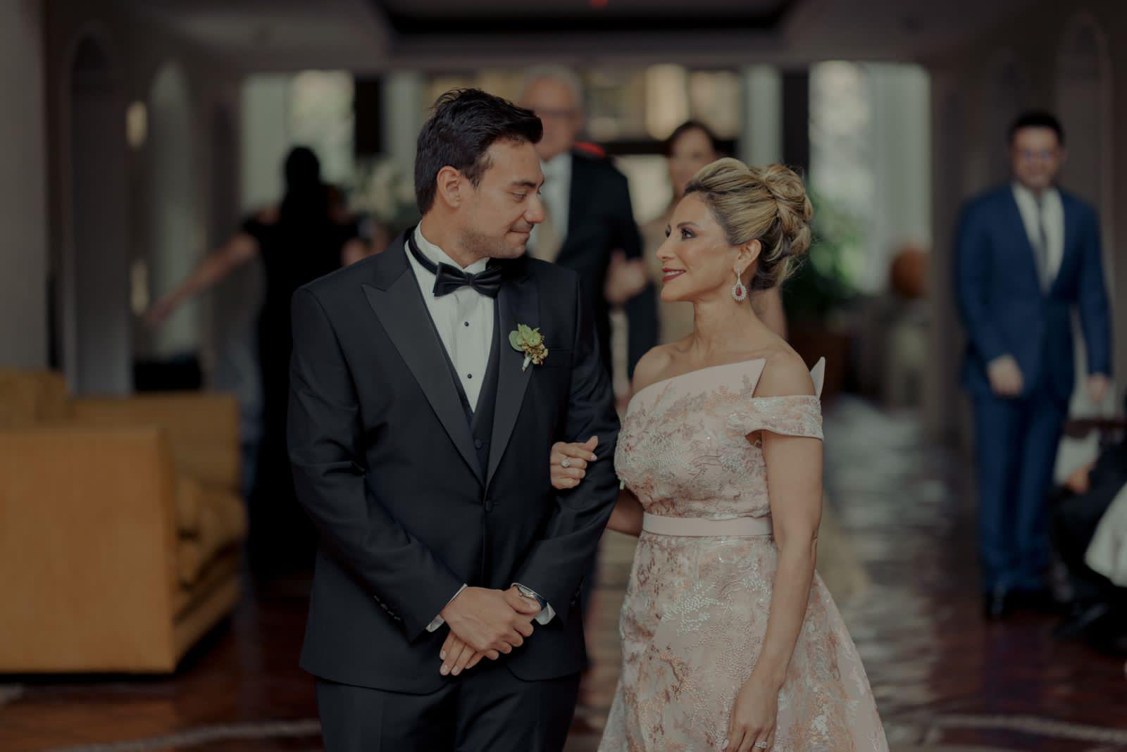 Jorge Alfredo Quin y su madre Dulce María Mejía.