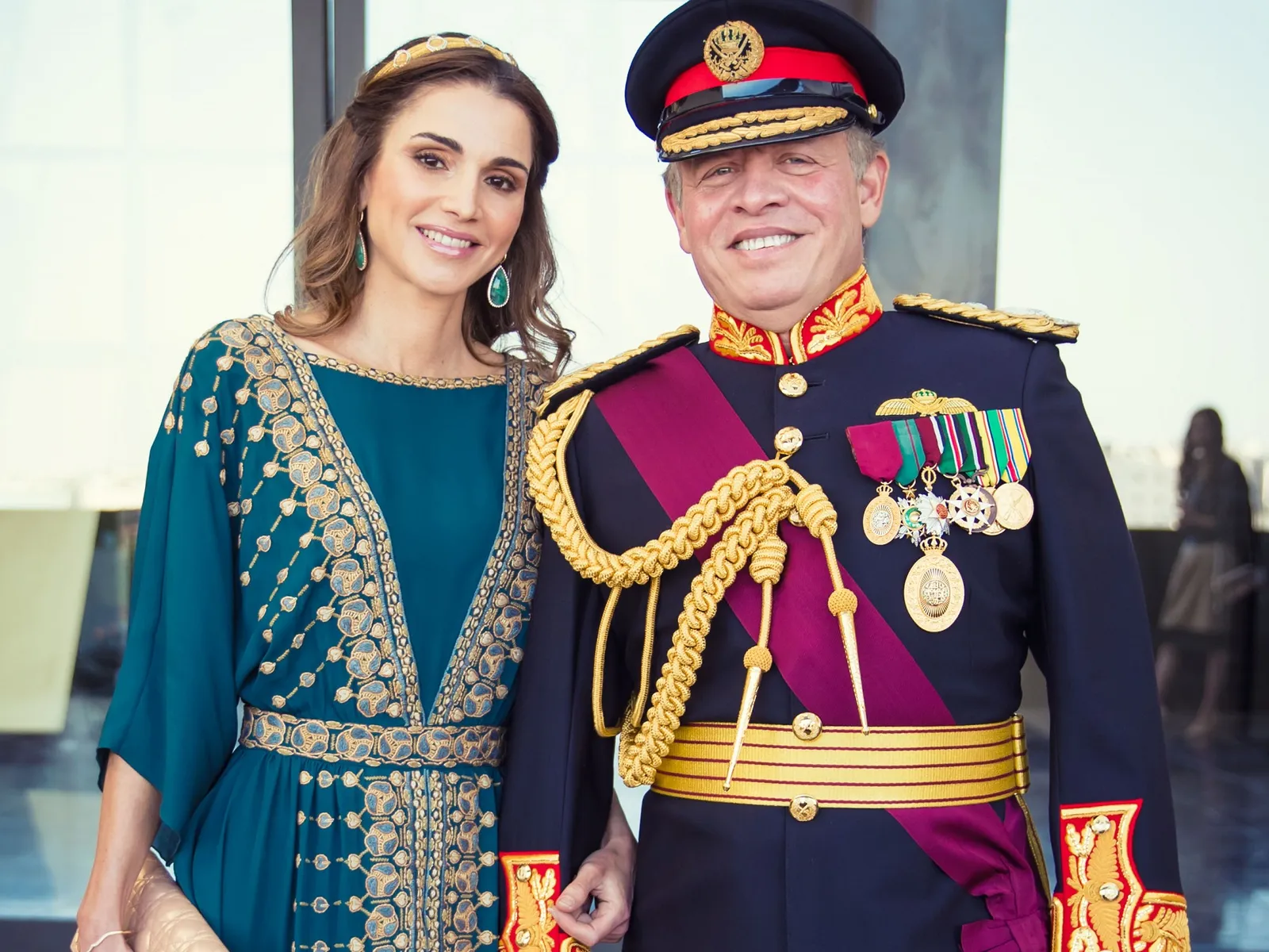 El rey Abdalá II y la reina Rania de Jordania.