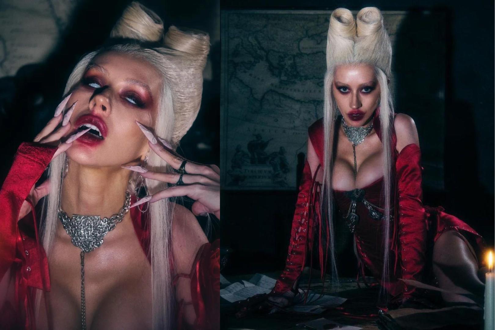 Christina Aguilera: Se inspiró en Drácula de Bram Stoker. 