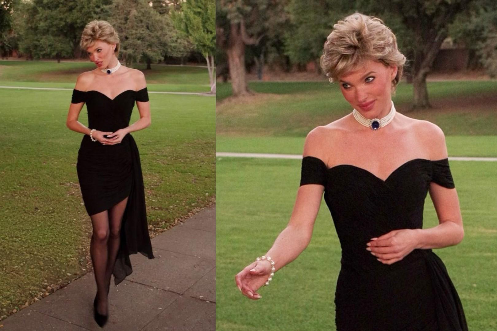 Elsa Hosk: Usó el revenge dress de la princesa Diana. 