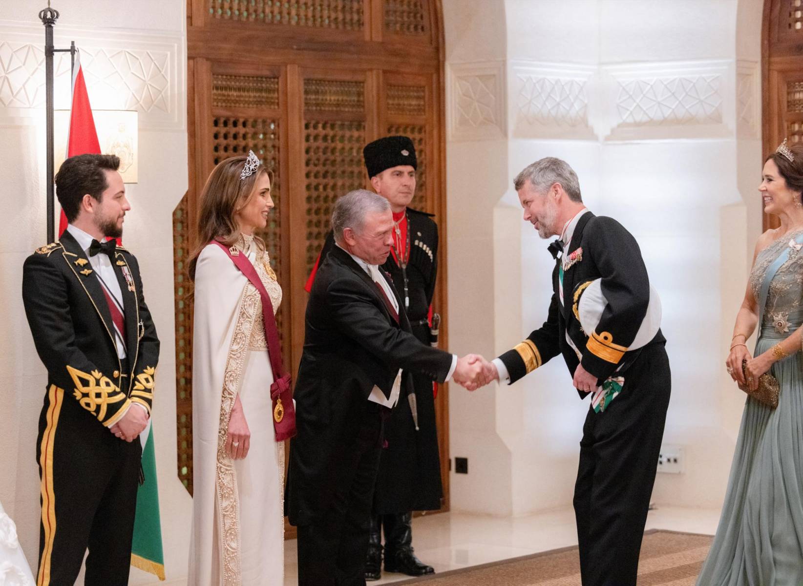 Banquete de bodas del príncipe Hussein de Jordania y Rajwa al-Saif