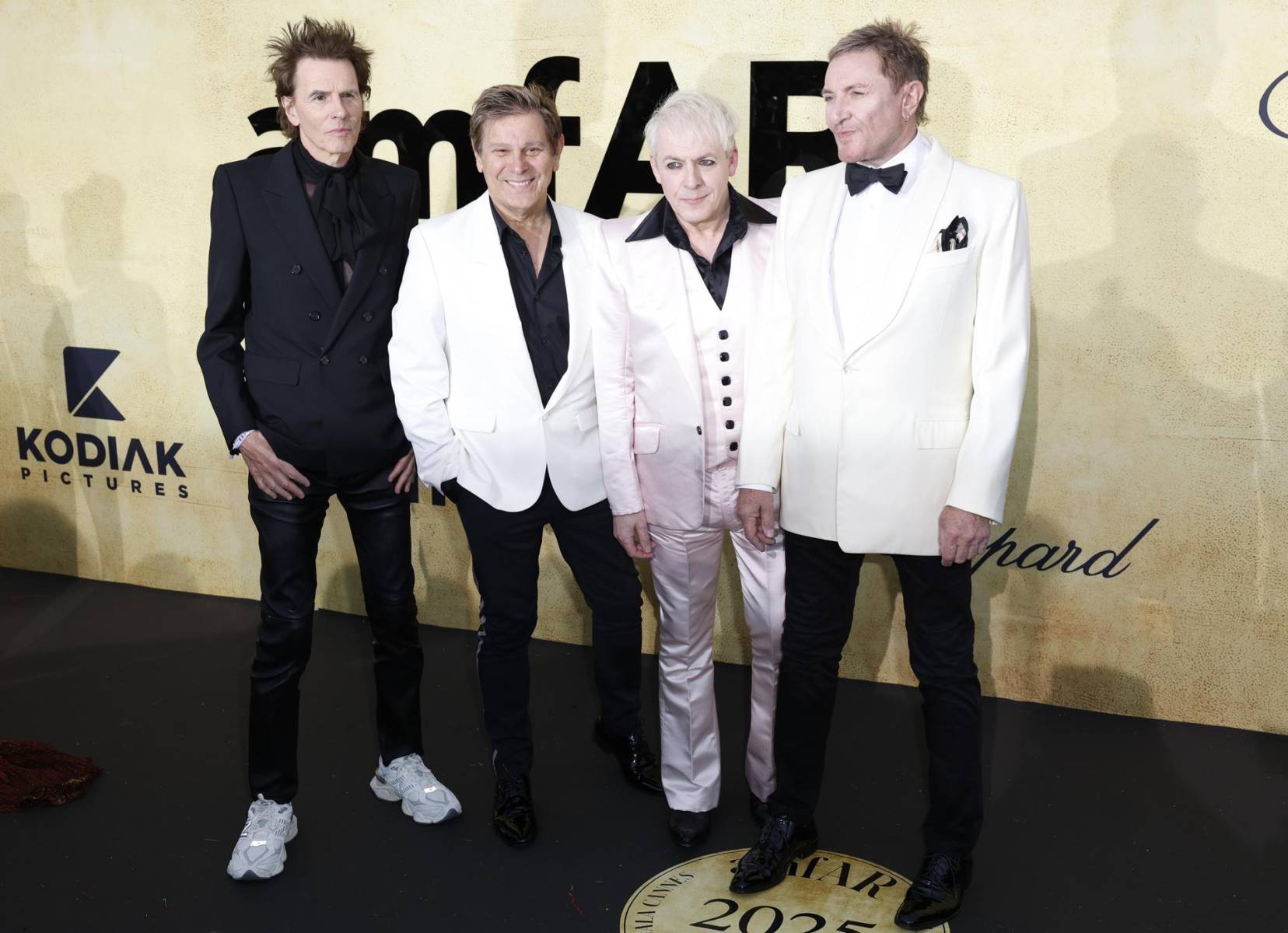 Los miembros de la banda británica Duran Duran: John Taylor, Roger Taylor, Nick Rhodes y Simon Le Bon