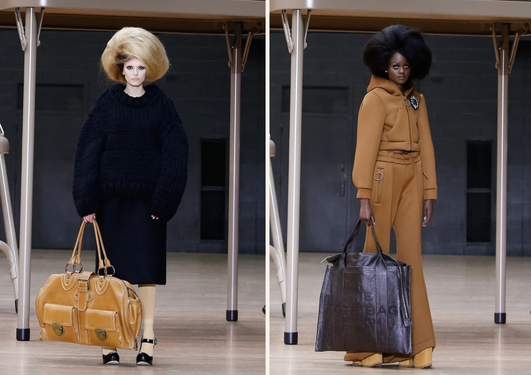 Bolsos en dimensiones gigantes. ¡Justo para llevar todo lo que necesitas!