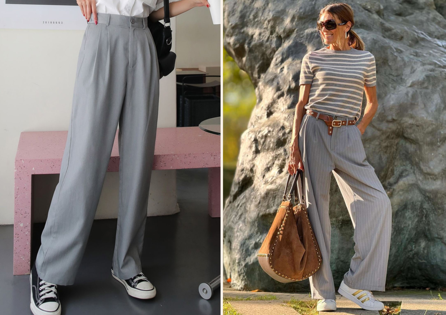 Pantalones holgados. 