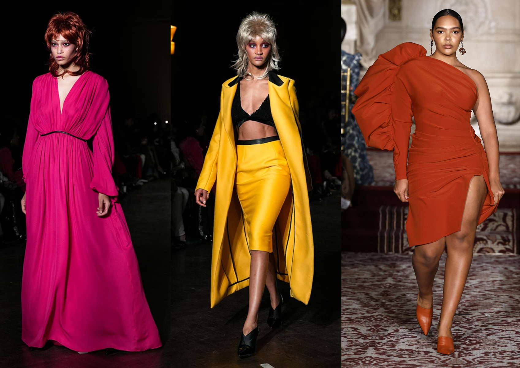 <b>Colores de intensidad: Fucsia, amarillo y naranja</b>Entre los colores importantes, la paleta se transforma en una explosión de intensidad, llena de colores vibrantes y audaces que son los que se llevarán toda la atención esta temporada.