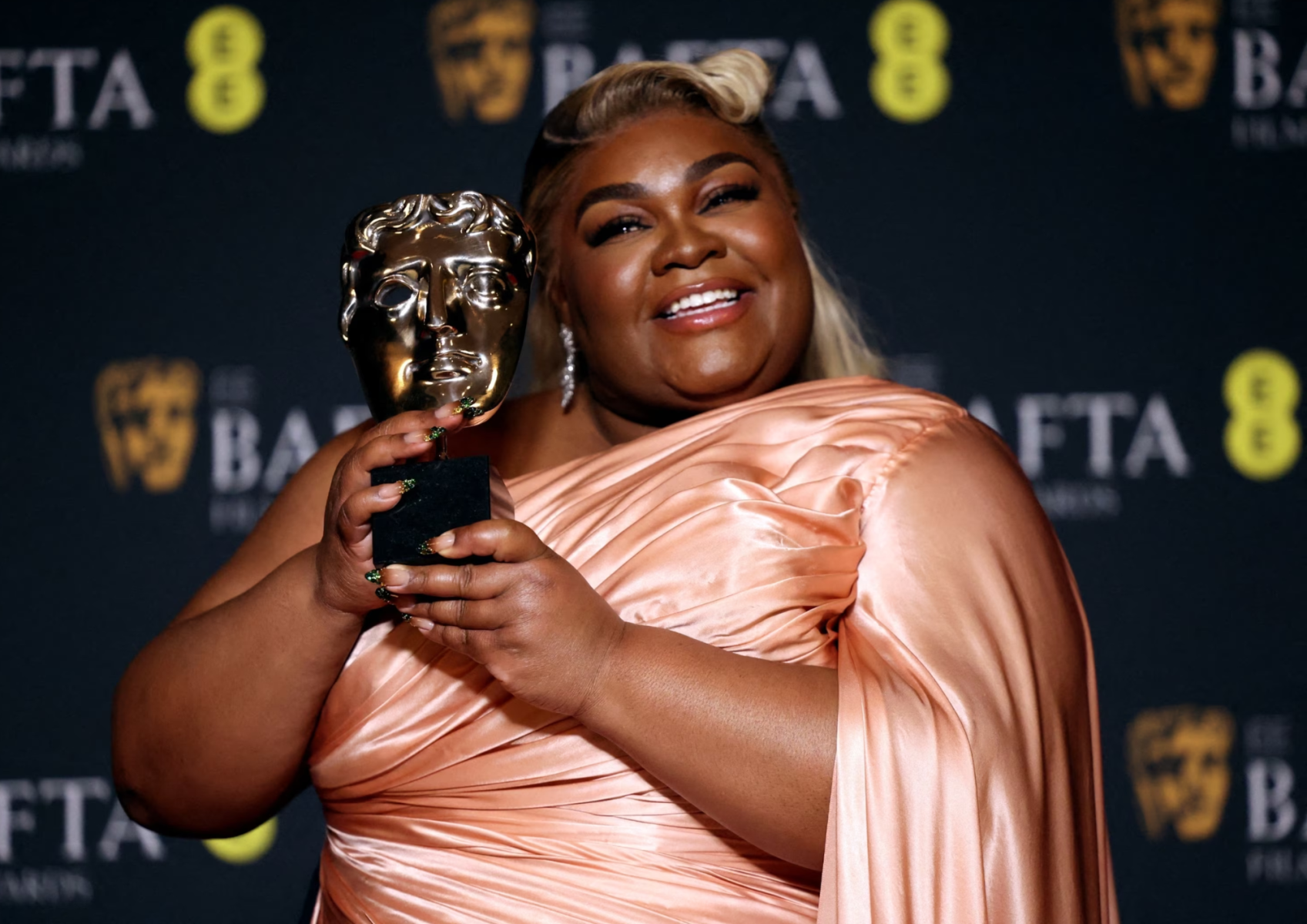 <b>Da’Vine Joy Randolph</b>, ganadora de la categoría “Mejor Actriz de Reparto” con The Holdovers.