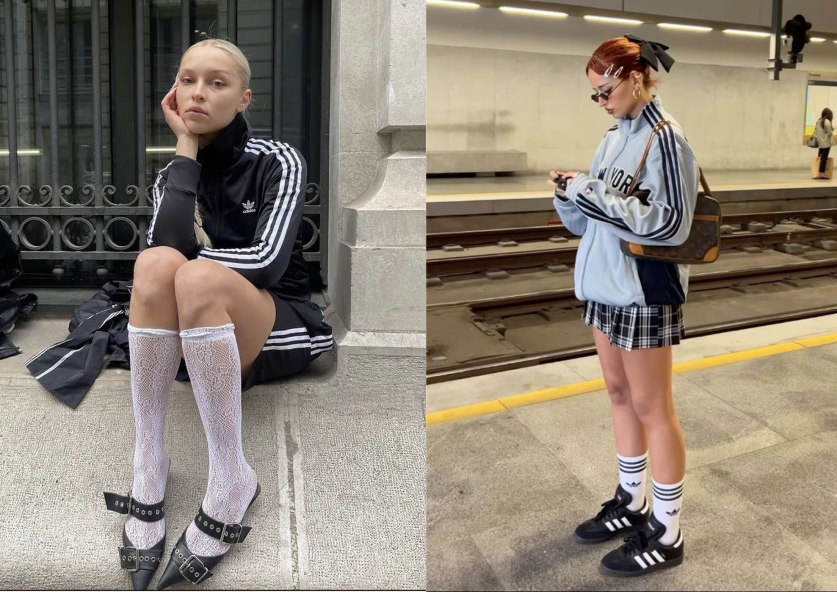 ¡Incluye <b>medias altas!</b> Ya sea que las uses con tacones, mocasines o tenis, estas dan un sentido como si fuesen medias de futbolista.