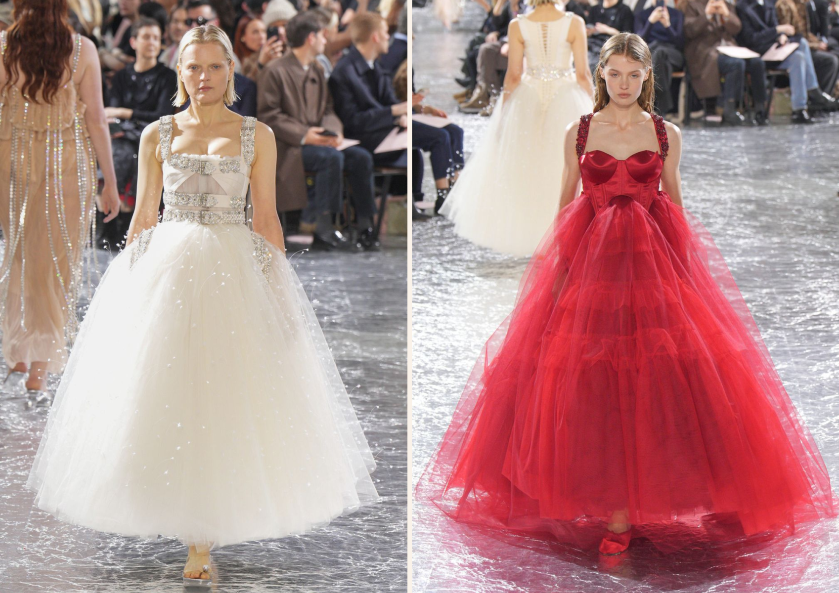 Vestidos con corte princesa.