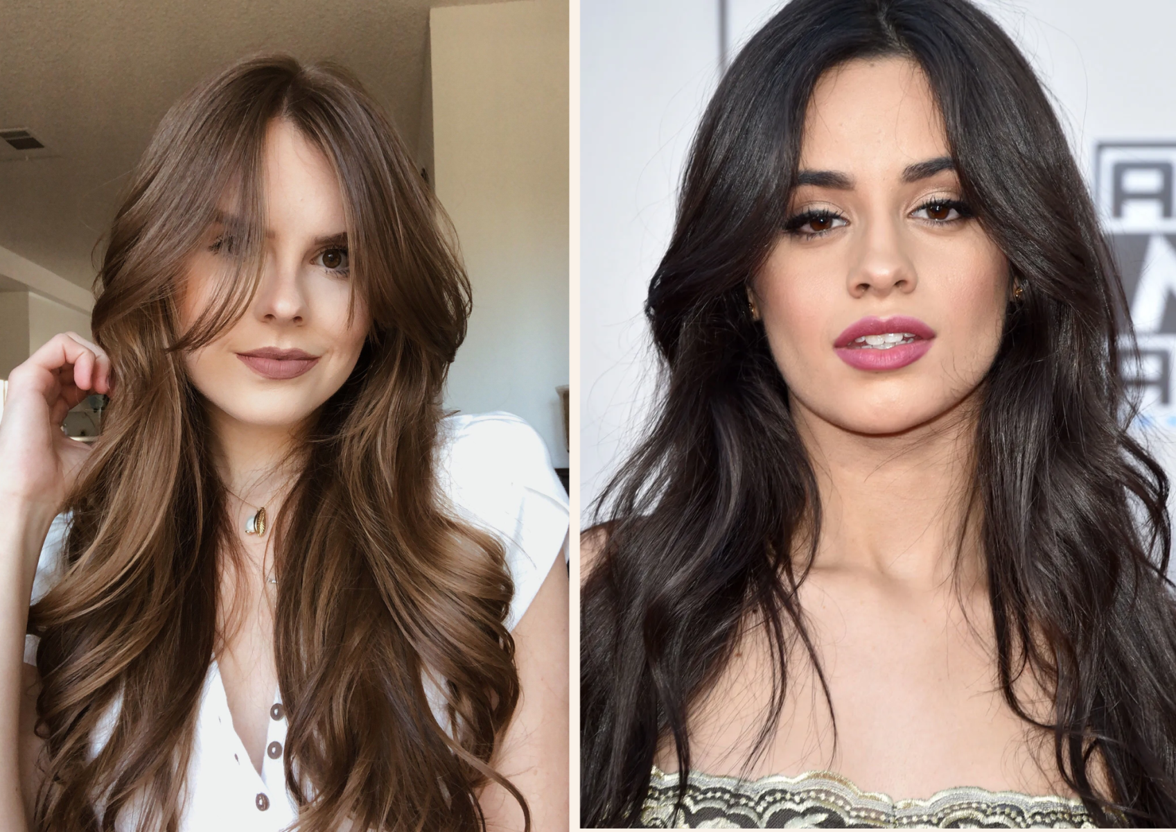 <b>Capas y Curtain bangs /Fleco de cortina</b>Implica cortar el cabello en diferentes longitudes para crear dimensiones y movimiento. Este estilo es versátil y puede adaptarse a diferentes tipos de cabello y formas faciales. Por otro lado, los curtain bangs, o flequillo de cortina, son flequillos largos y ligeros que se peinan hacia los lados, enmarcando el rostro suavemente. Esta combinación de capas y curtain bangs proporciona un aspecto moderno y femenino, realzando la textura y añadiendo suavidad a la apariencia general.