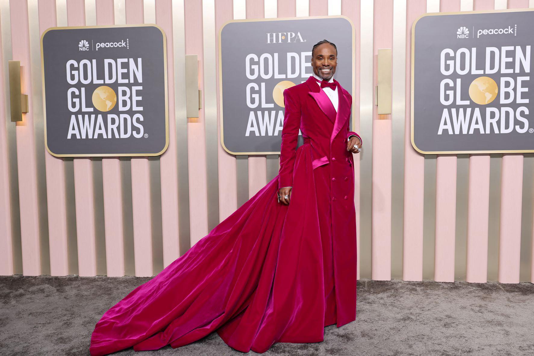 Billy Porter con un look by Christian Siriano