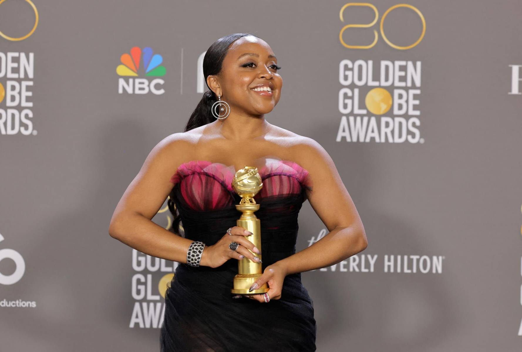 <b>MEJOR ACTRIZ EN SERIE DE TELEVISIÓN MUSICAL/COMEDIA: QUINTA BRUNSON,</b> Abbott Elementary