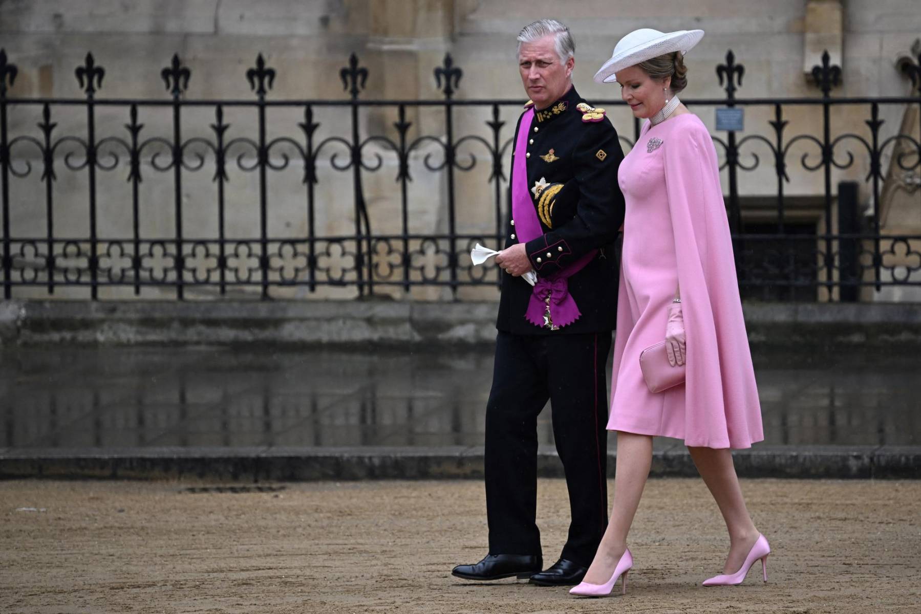 El rey Felipe de Bélgica y su esposa Matilde