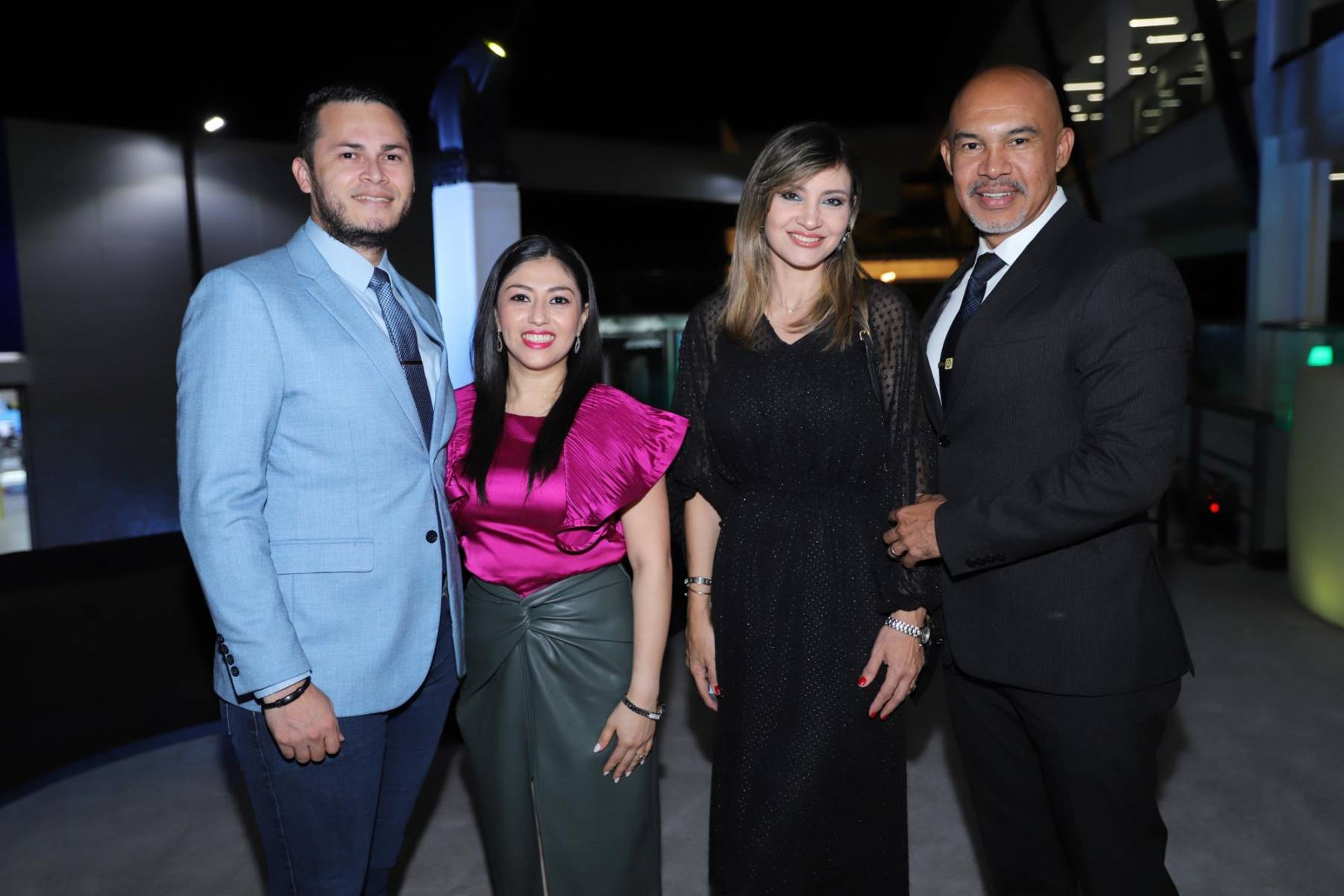 Cristofer Padilla, Osiris de Padilla, Elizabeth Carvajal y Mario Carvajal