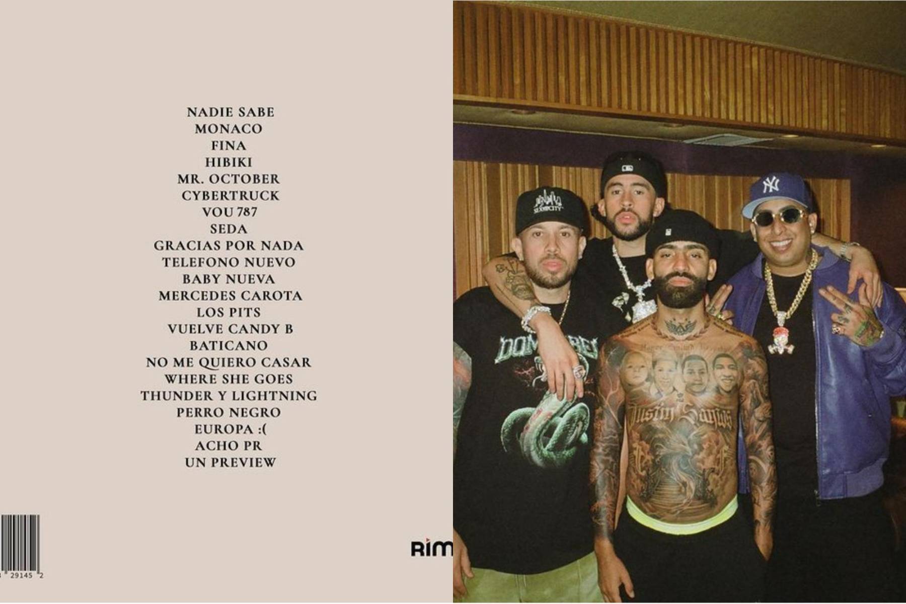 Se habían difundido rumores acerca de la posible participación de destacados artistas como Rosalía, J Balvin, Peso Pluma, ASAP Rocky e incluso la talentosa Taylor Swift. Sin embargo, ninguno de estos nombres se concretó, y las colaboraciones confirmadas se presentan en las siguientes canciones:<b>“Hibiki”</b>, con Mora.<b>“Seda”, </b>con Bryant Meyers.<b>“Teléfono Nuevo”,</b> con Luar La L.<b>“Mercedes Carota”,</b> con YOVNGCHIMI.<b>“Thunder y Lightning”</b>, con Eladio Carrión.<b>“Perro Negro”</b>, con Feid.<b>“Acho PR”</b>, con Arcangel, De la Ghetto y Ñengo Flow.