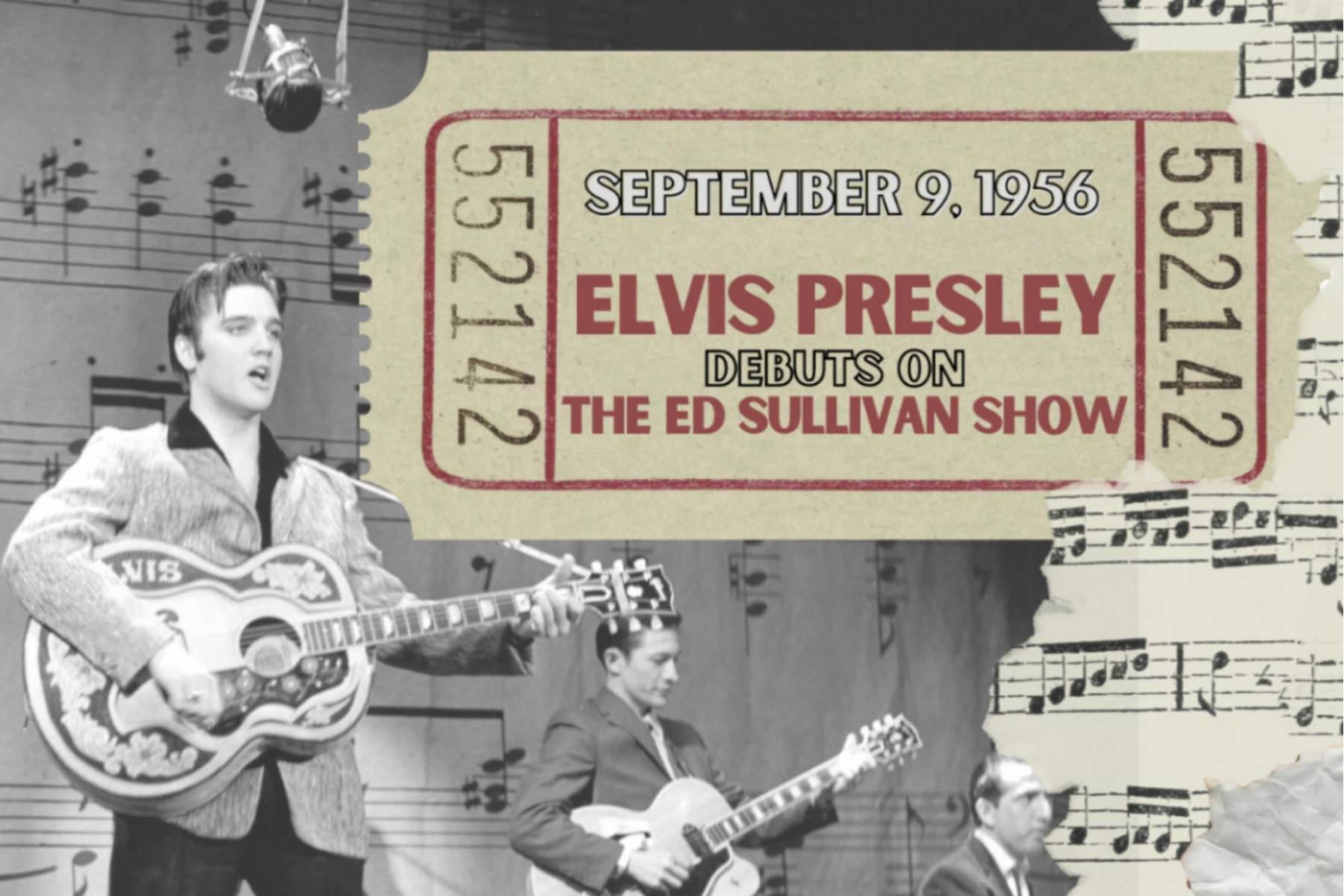 9. Su presentación en el programa de televisión de Ed Sullivan en 1956 atrajo a más de 60 millones de espectadores, alrededor del 82% de la audiencia televisiva de Estados Unidos.