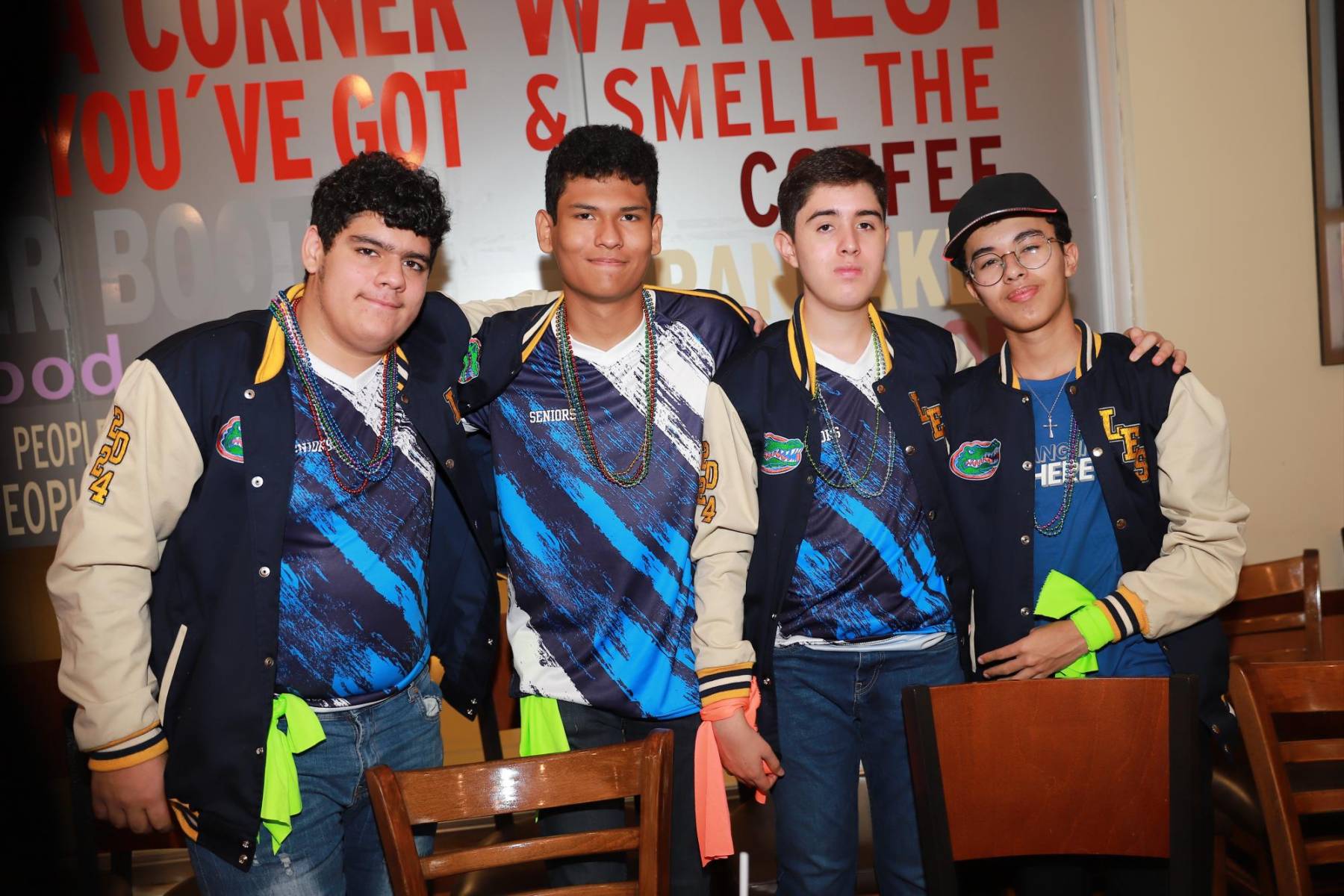 Karim Azar, Adán del Cid, Marco Molina y Mario Figueroa.