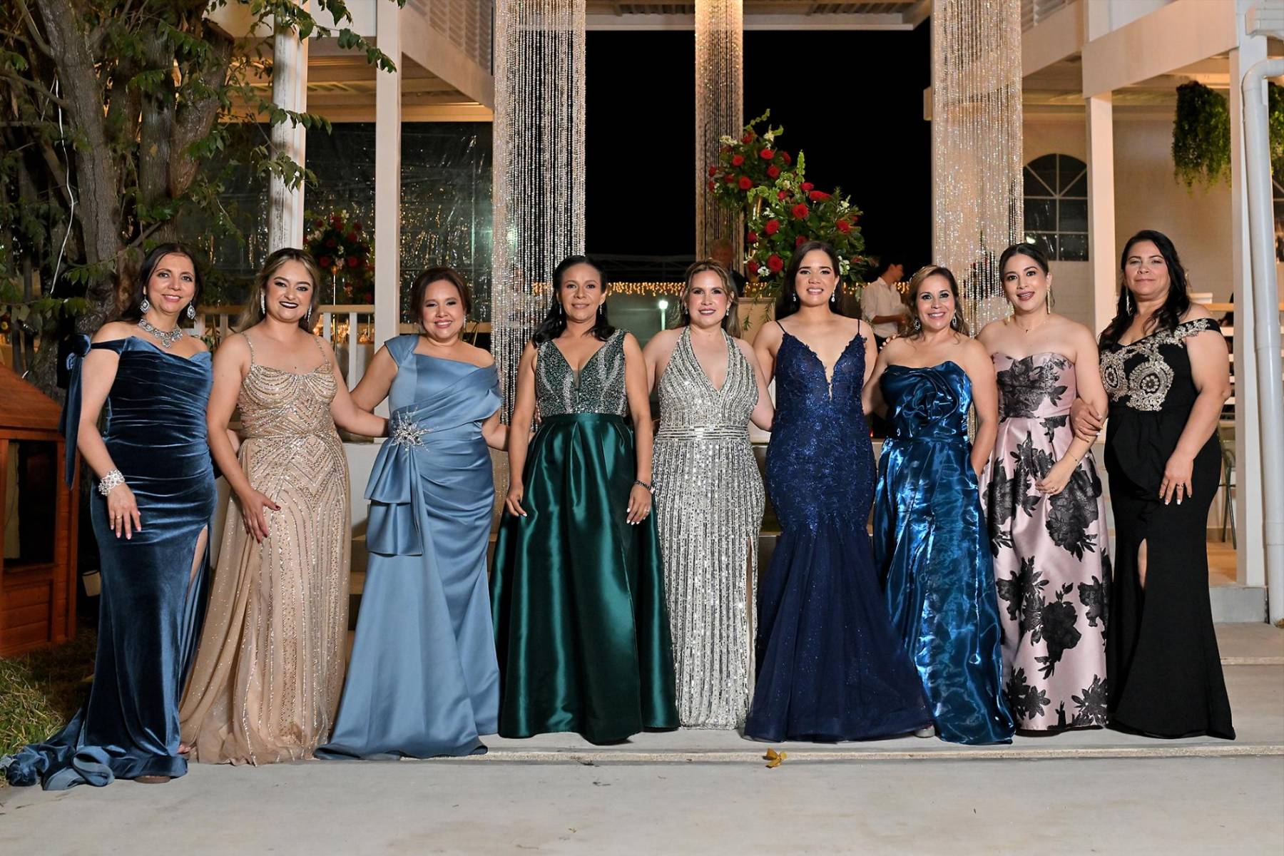 Nelly Rodríguez, Cindy Núñez, Jeamy Tábora, Fany González, Sergia Tábora, Cintia Vásquez, Gioconda Rodríguez, Cinthia Flores y Claudia Lovo