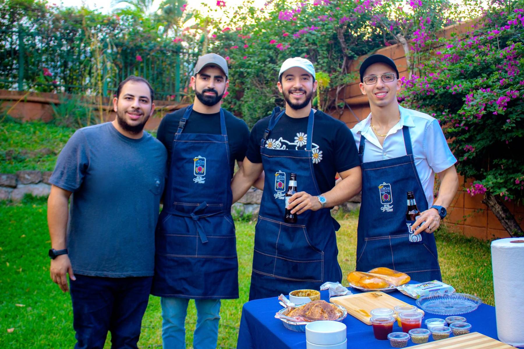 Víctor Bendeck, Sebastián Solano, Elías Canahuati y Emilio Jarufe