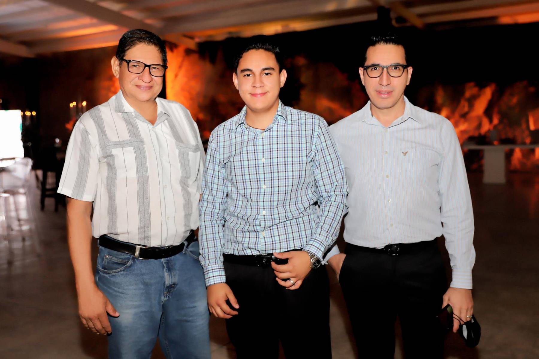 Roberto Funez, Geovanny Chirinos y Elvin Contreras.