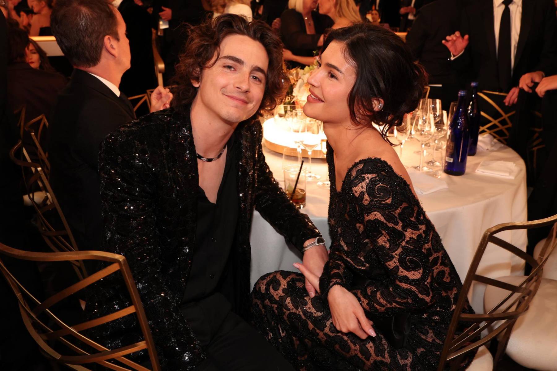 Timothée Chalameth y Kylie Jenner.