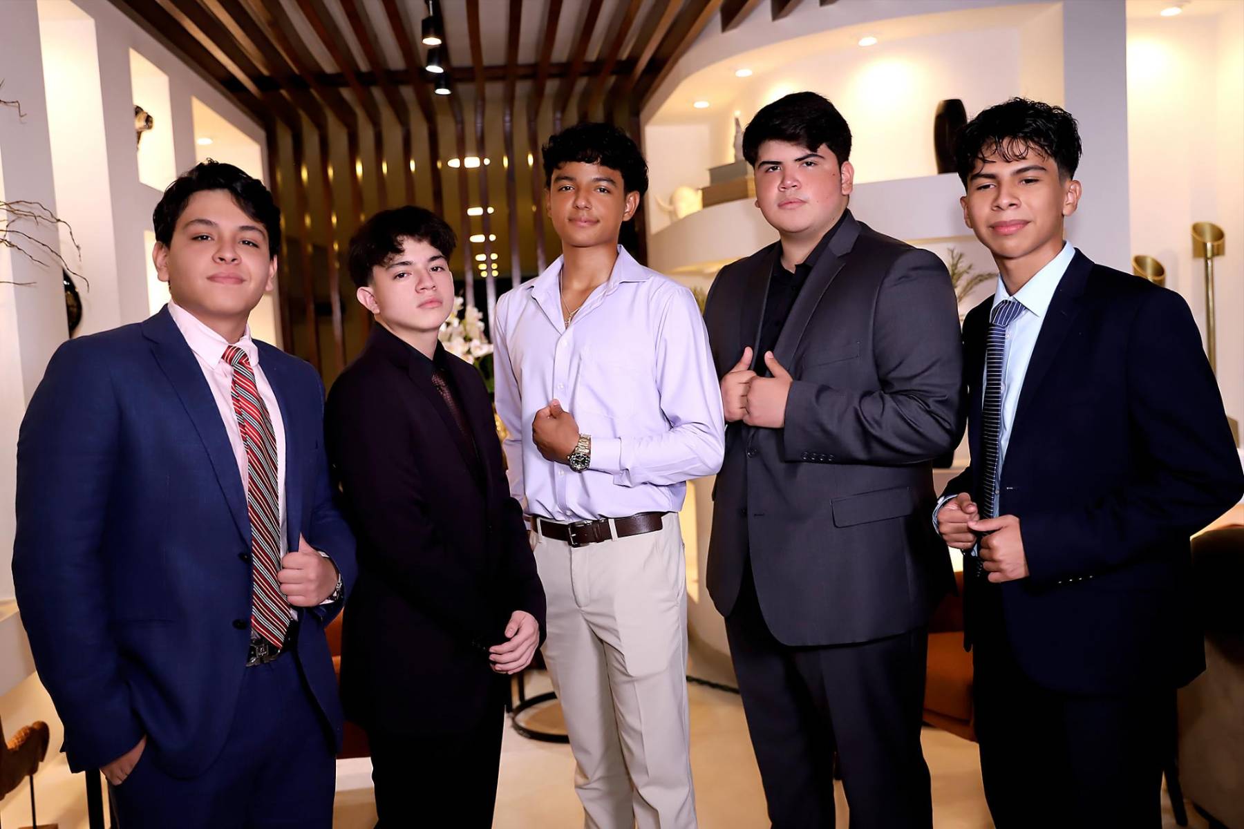 Roberto Segura, José Concha, Jordy Mass, Sebastián Bourdett y Loam Salgado.