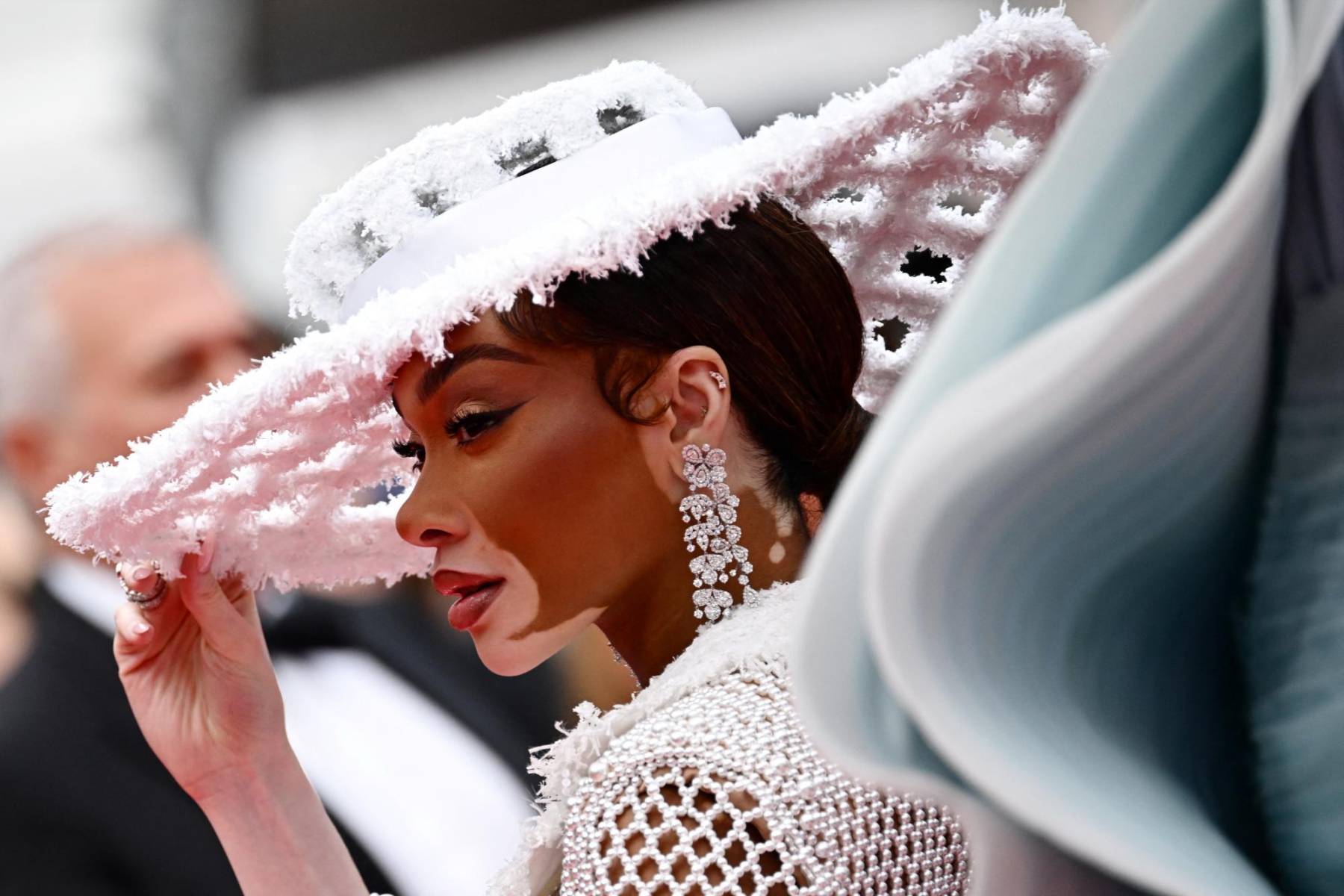 La modelo canadiense Winnie Harlow 
