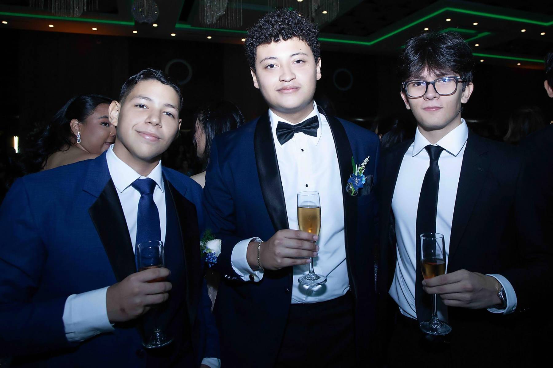 Sebastián Cruz, Erick Oliva y Fabián Tábora. 