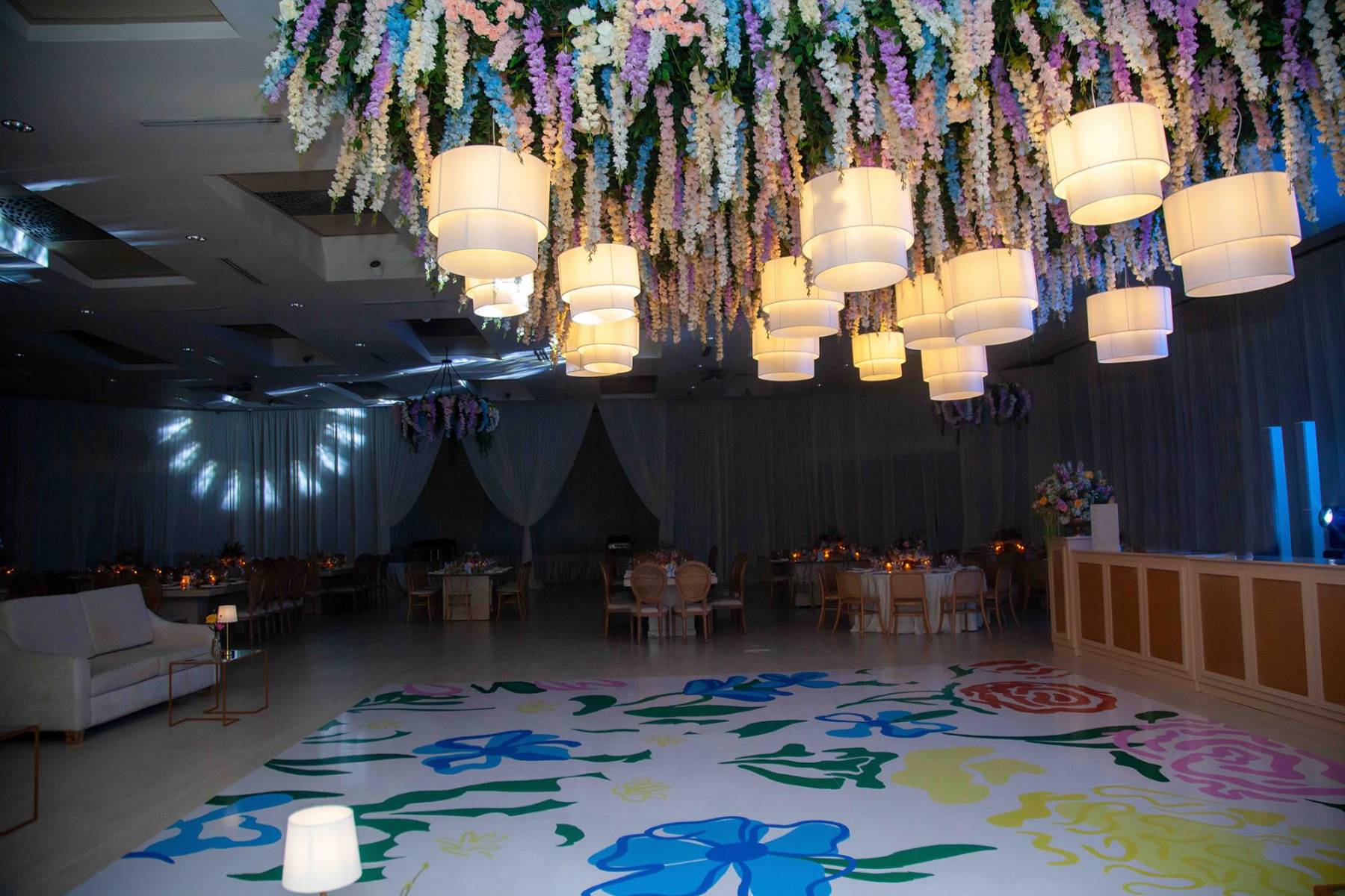 Entre los detalles decorativos figuró un background para el recuerdo