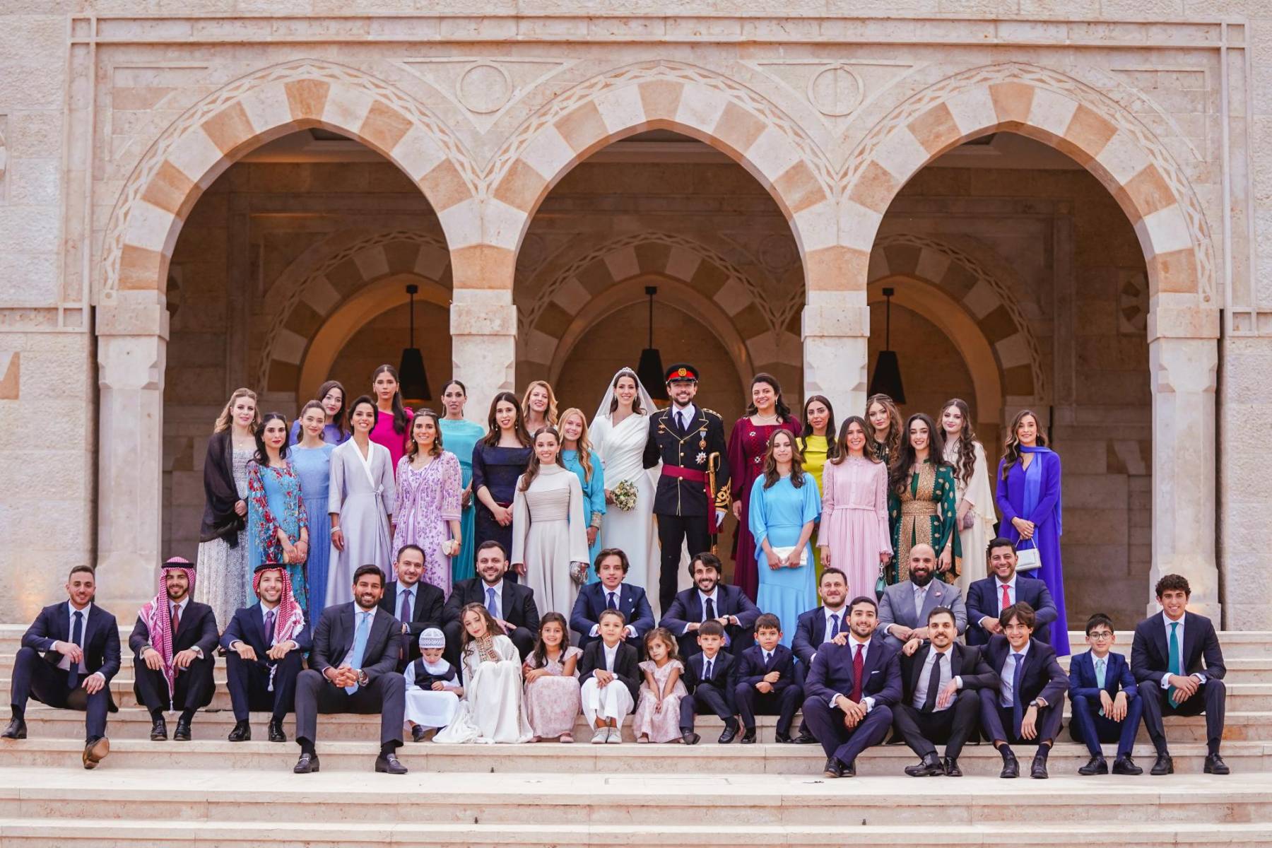 Banquete de bodas del príncipe Hussein de Jordania y Rajwa al-Saif