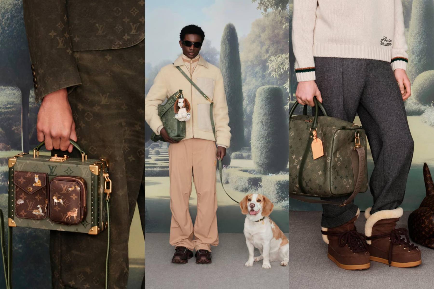 Pharrell Williams vuelve a sorprender al mundo de la moda con una propuesta que se aleja del streetwear vibrante para adentrarse en la elegancia rural del Reino Unido. La precolección masculina de Louis Vuitton para la próxima primavera/verano se inspira en el estilo del caballero británico, con referencias a la vida al aire libre, los paisajes de la campiña y la sofisticación interior de una casa de campo aristocrática. Con esta colección, Pharrell logra reinterpretar el lujo masculino bajo una mirada contemporánea y culturalmente rica, sin perder el ADN de la maison francesa.