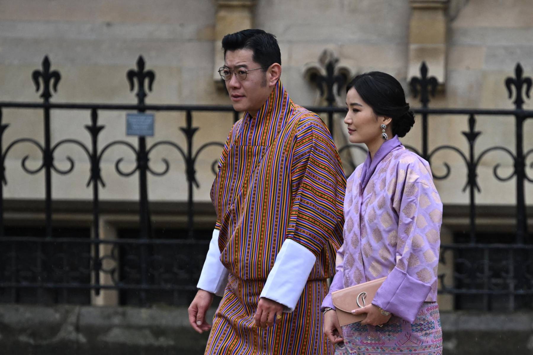 El rey de Bután Jigme Khesar Namgyel Wangchuck y su esposa Jetsun Pema
