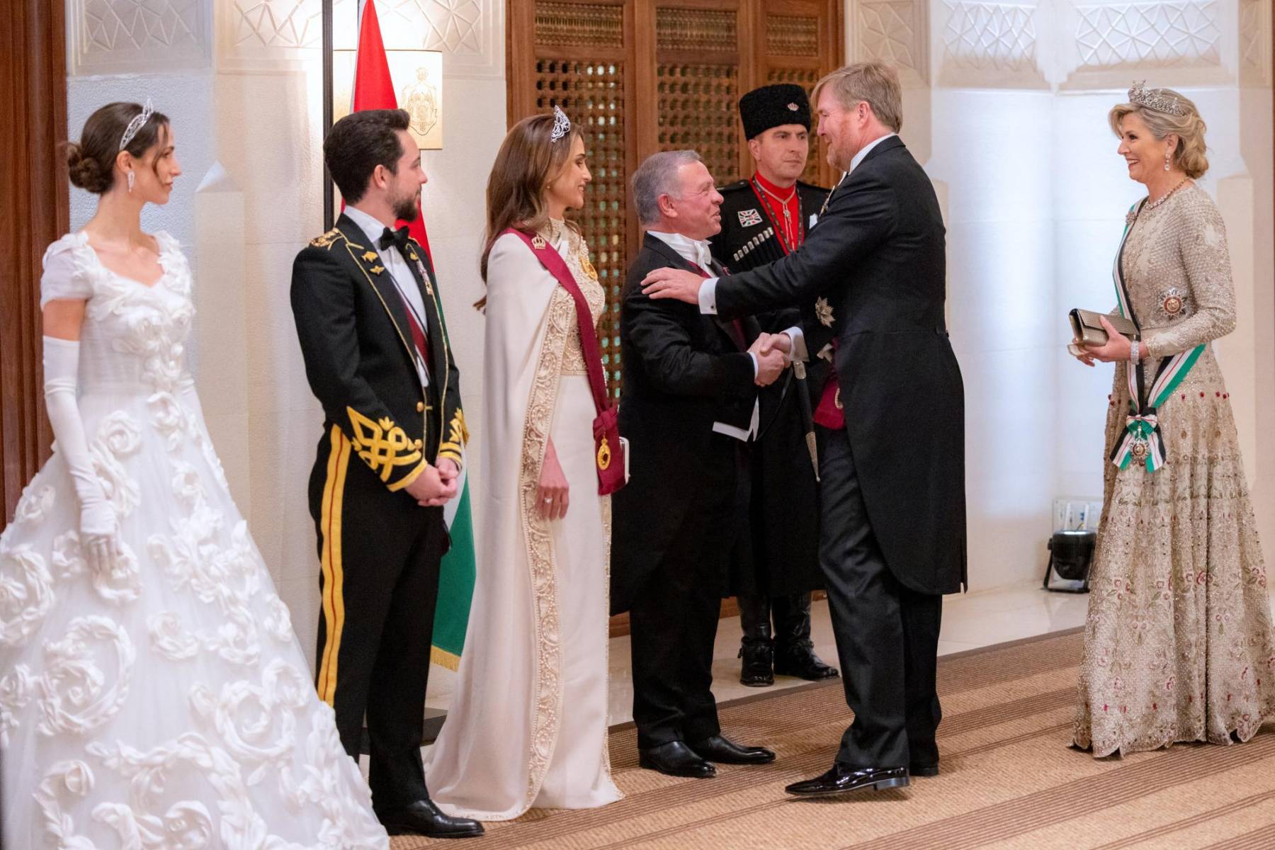 Banquete de bodas del príncipe Hussein de Jordania y Rajwa al-Saif