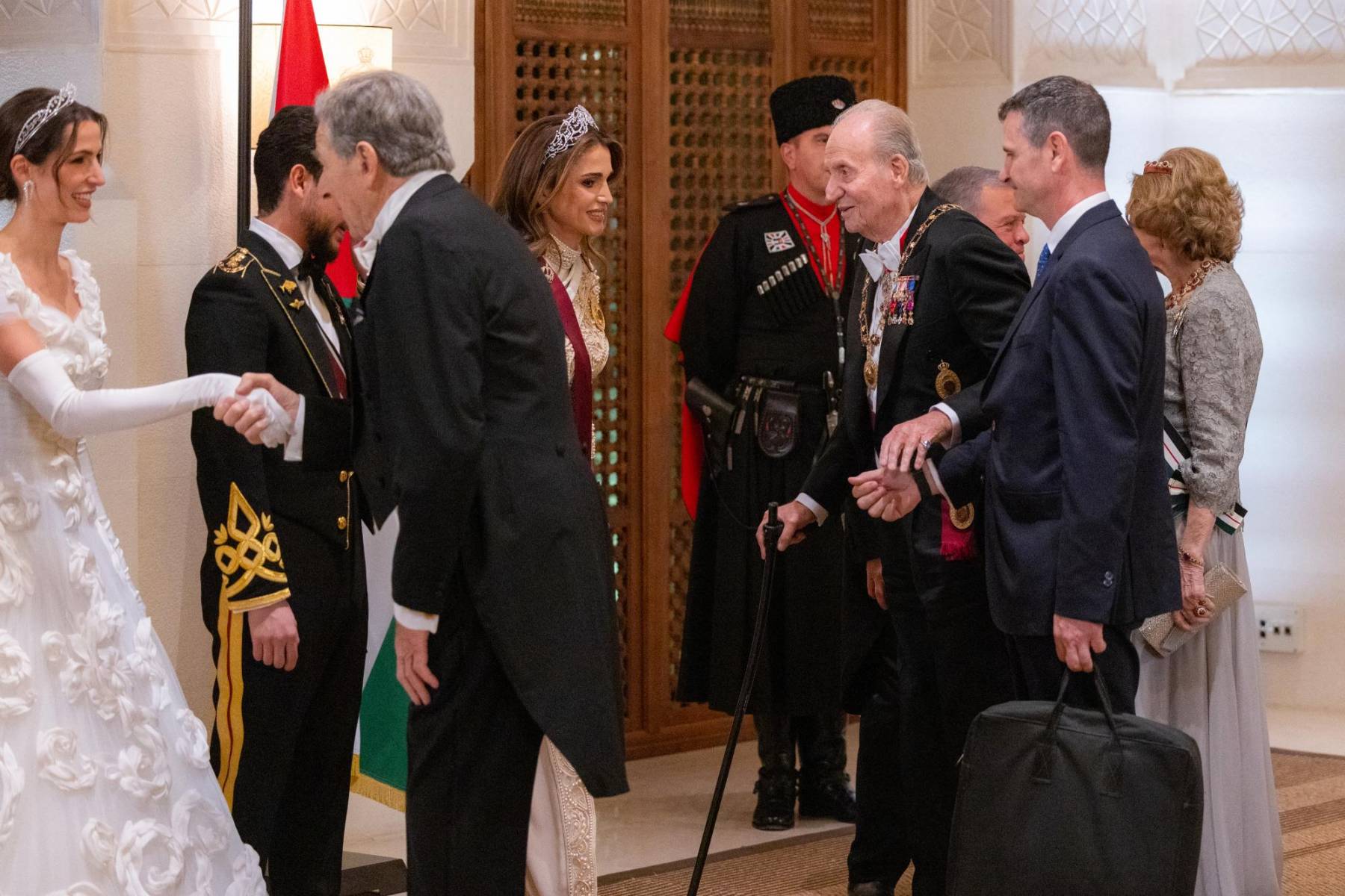Banquete de bodas del príncipe Hussein de Jordania y Rajwa al-Saif