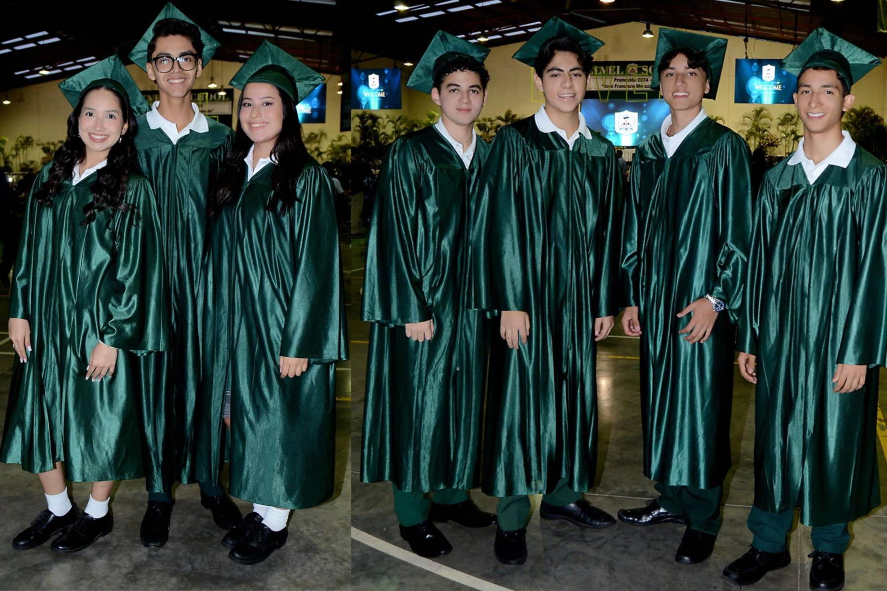 Los seniors 2025 de la Elvel School recibieron su título de bachillerato durante una solemne ceremonia realizada en las instalaciones de su escuela, donde autoridades escolares exaltaron los logros de la promoción José Francisco Morazán Quesada. Vestidos con sus togas verdes, en honor al color de su emblema, la nueva generación de graduados compartió con sus orgullosos padres.