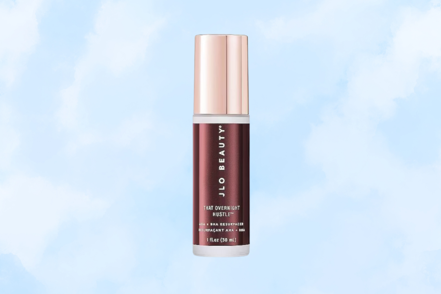 <b>That Overnight Hustle™</b>: Por la noche, exfolia suavemente su piel con este sérum que contiene AHA y BHA, como ácido glicólico y extracto de corteza de sauce. El ácido hialurónico y el aceite de semilla de uva reducen las líneas finas y aportan luminosidad.