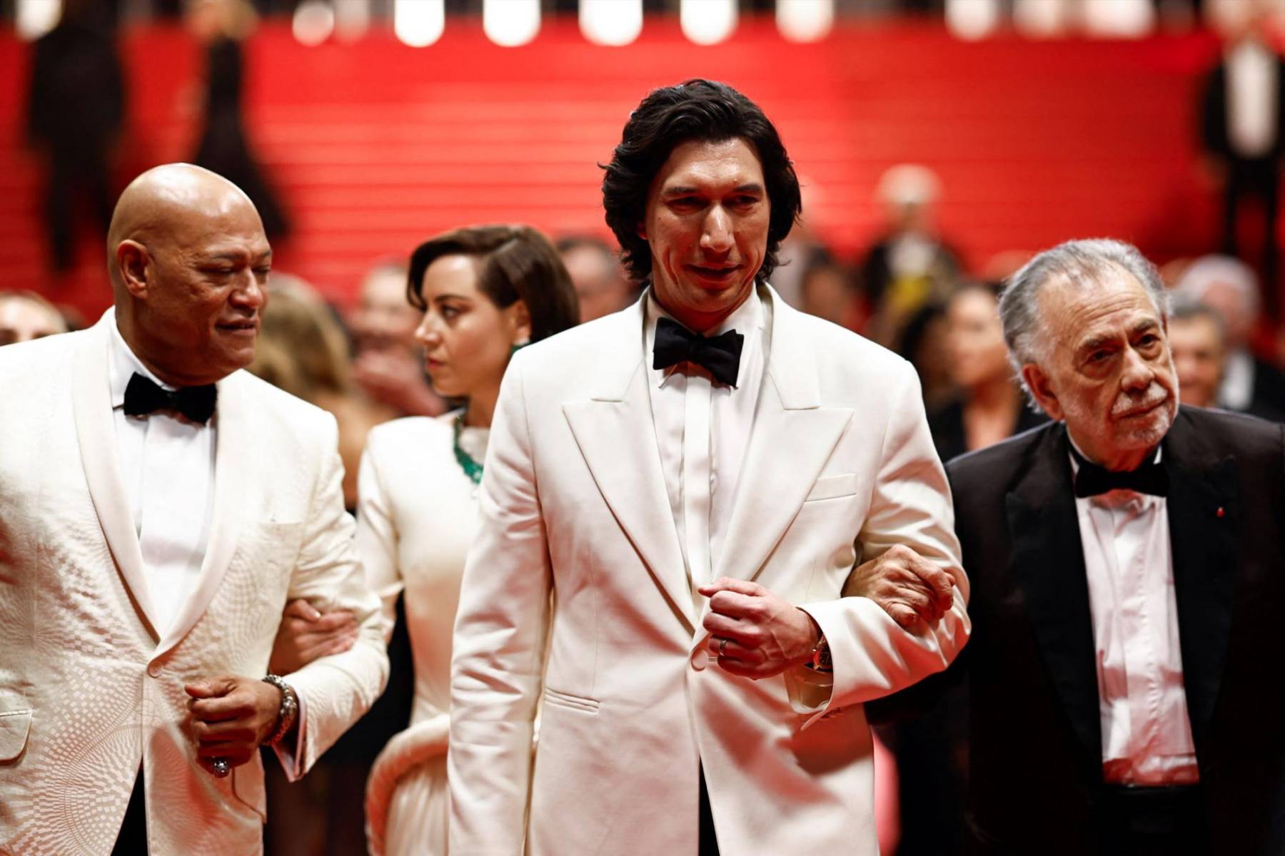 Laurence Fishburne, Adam Driver y Francis Ford Coppola