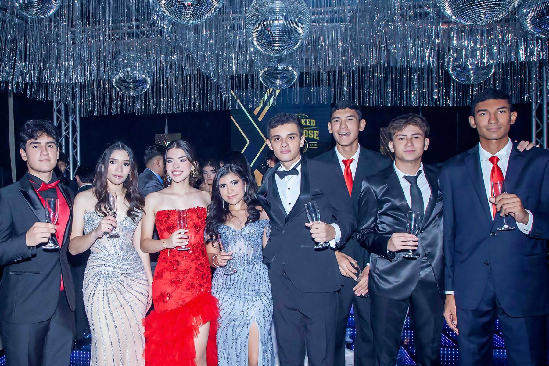 Andrés Oviedo, Victoria Ortega, Emily Nasser, Andrea Garrigó, Owen Peña, José Osorto, Joshua Contreras y Juan Osorto. 