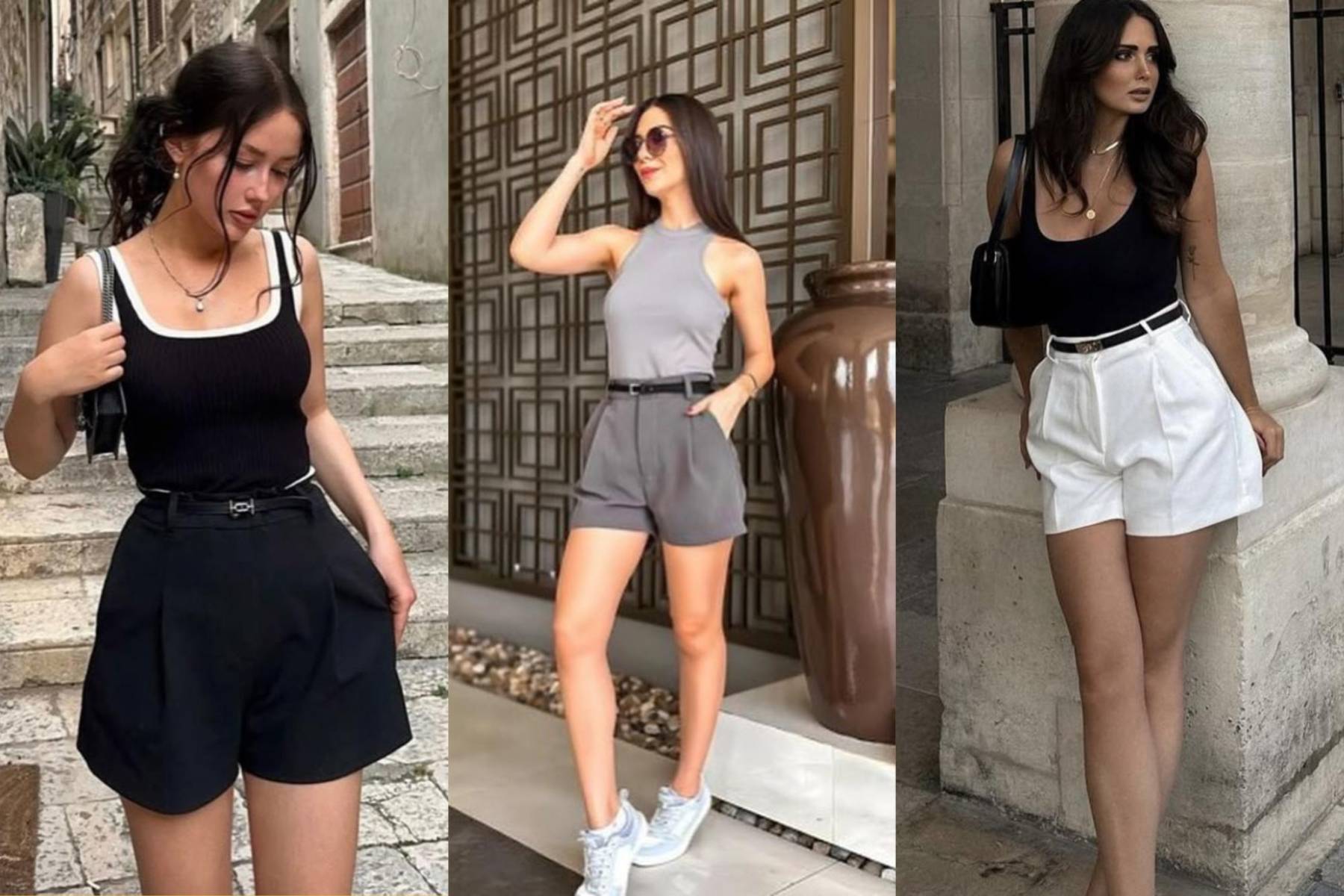 <b>Shorts de lino y tops ligeros:</b> Para armar looks fáciles pero chics.