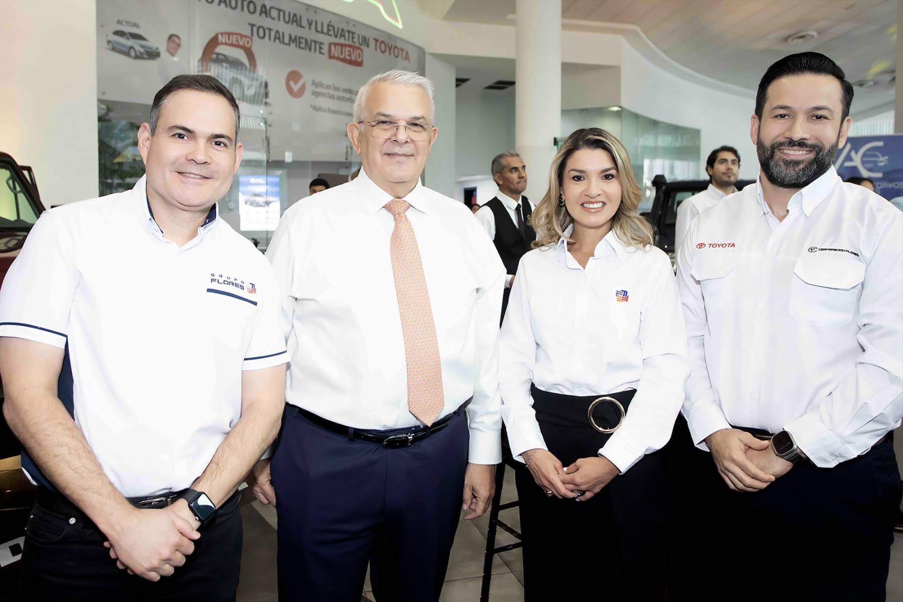 Alan Flores, José Ramón Bueso, Andrea Sarmiento y Antonio Palacios.
