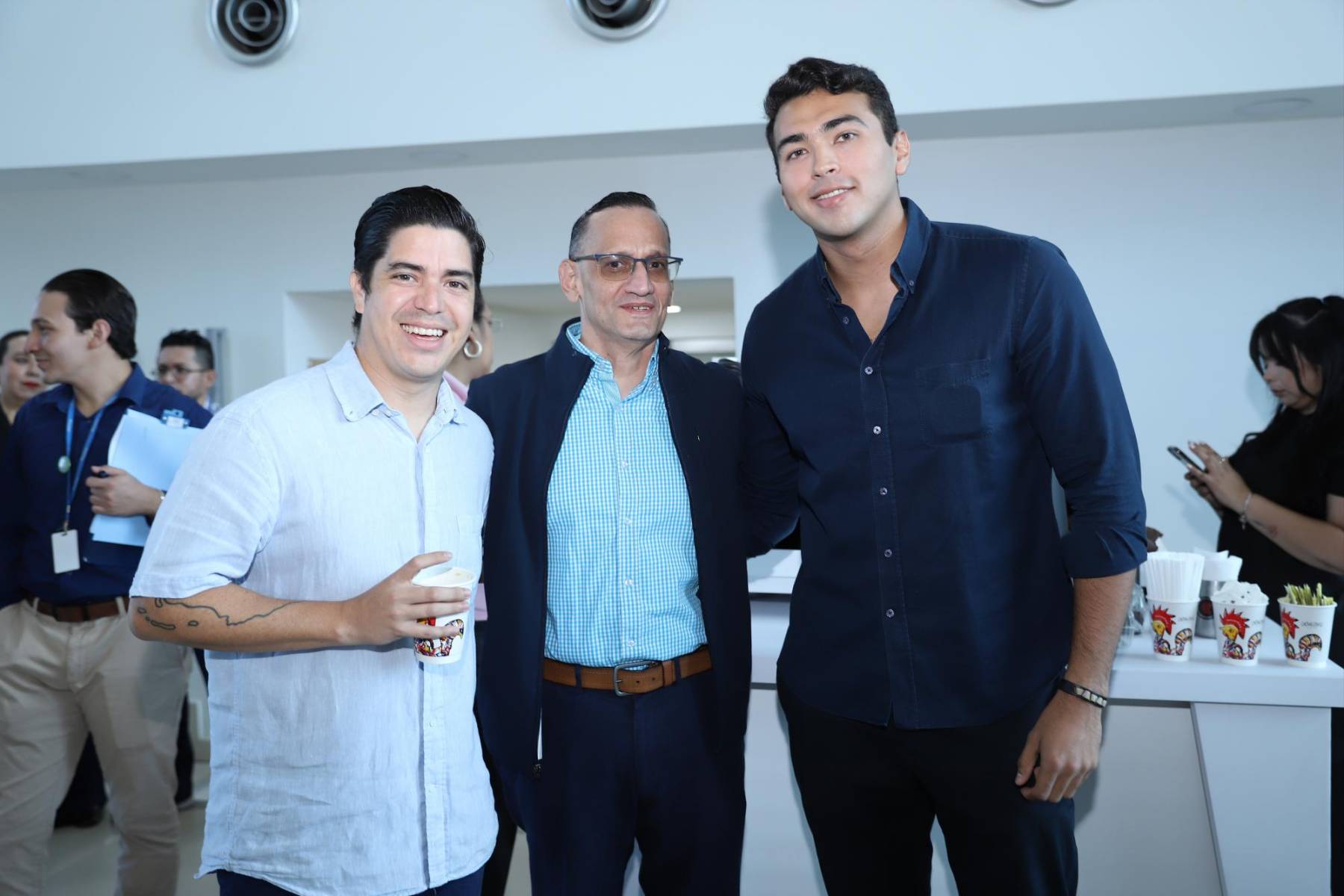 DAniel Galeano, Mario Bustillo y Diego Zúniga.