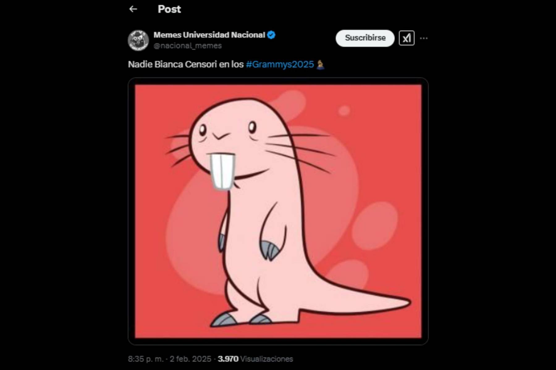 Los mejores memes que dejó la edición 67 de los Premios Grammy 2025