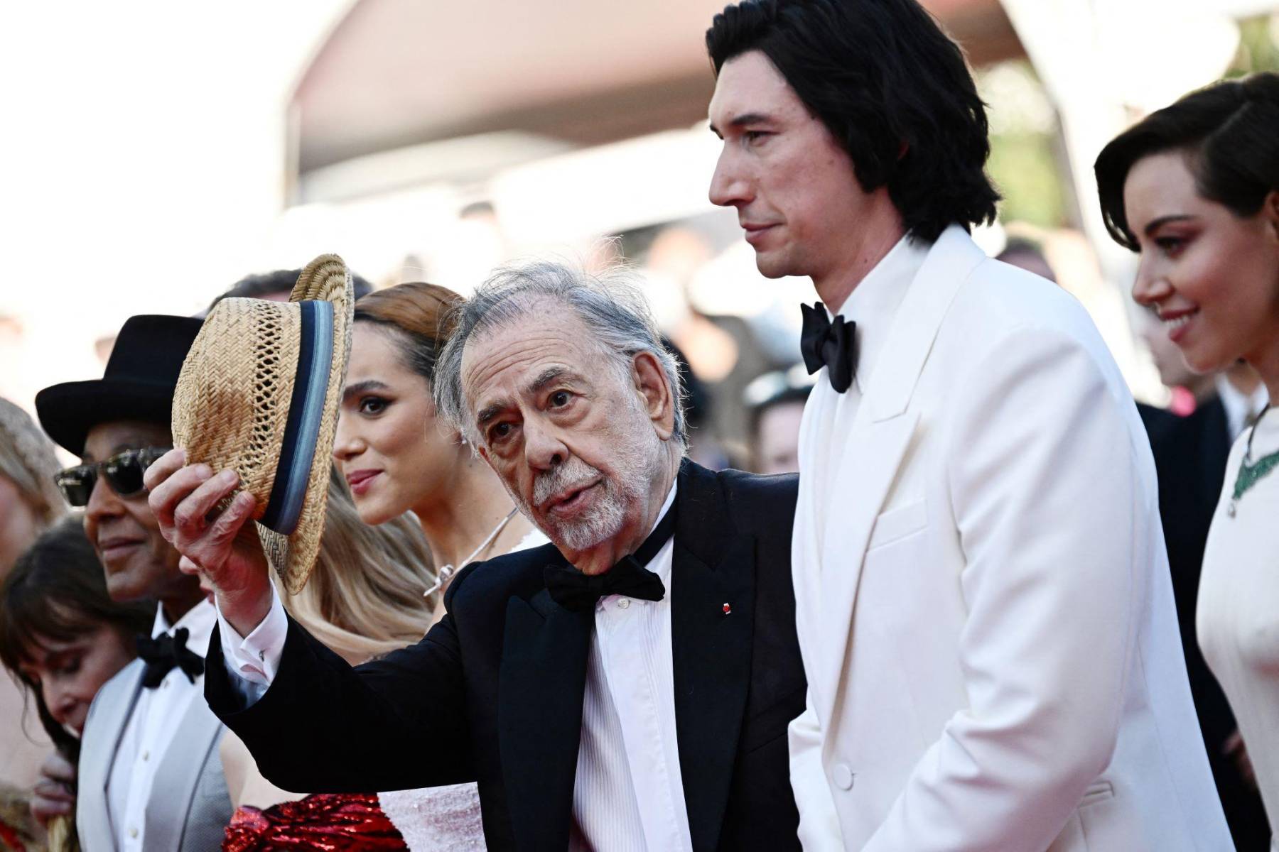 Francis Ford Coppola con uno de los protagonistas de Megalopolis, Adam Driver