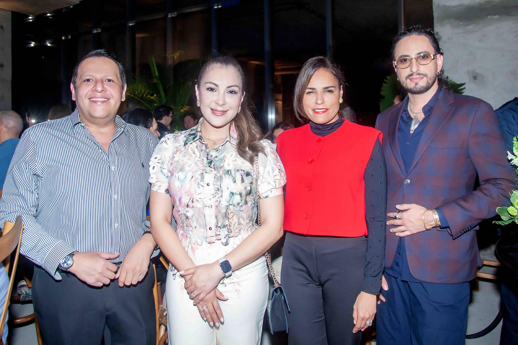 Eugenio Laínez, Nelly Bonilla y Lutfi Janania.