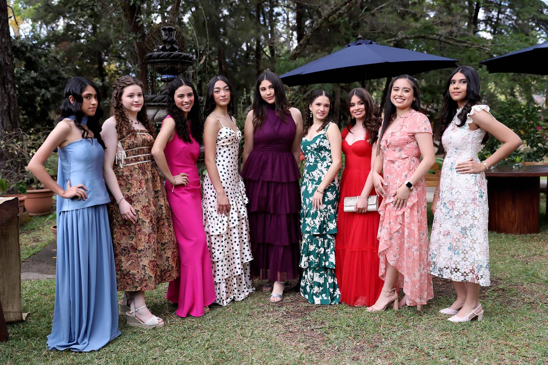 Arianna Burgos, Mariana Díaz, Paulina Ávila, Elena Pérez, Elena Matute, Caterina Memoli, Laura Ramírez, Desireé Lagos y María Valentina Soto.