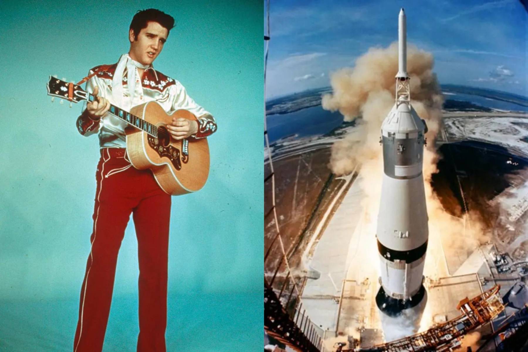 15. Una de sus canciones, <i>Blue Suede Shoes</i>, fue incluida en la lista de reproducción que los astronautas del Apolo 11 escucharon antes de su histórico aterrizaje en la luna.