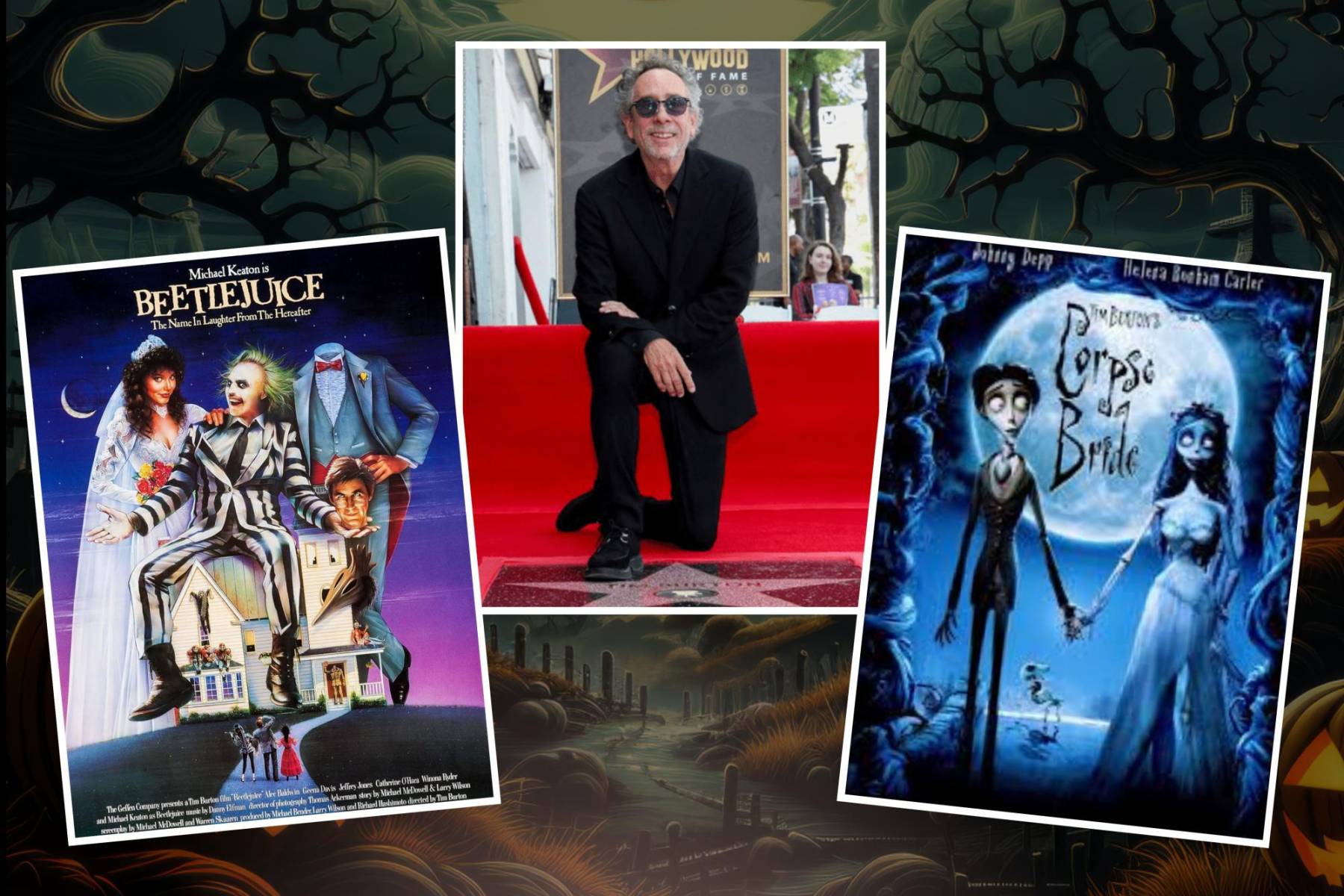 El animador de Disney que se convirtió en un director legendario, Tim Burton, recibió una estrella en el icónico Pasillo de la Fama de Hollywood. Famoso por hacer películas que tienen fantasía y un estilo visual distintivo. Sus películas se centran en bichos raros que desafían las normas sociales, ya sean artistas de la vida real o fantasmas. Aquí te dejamos un listado de sus filmes más memorables.