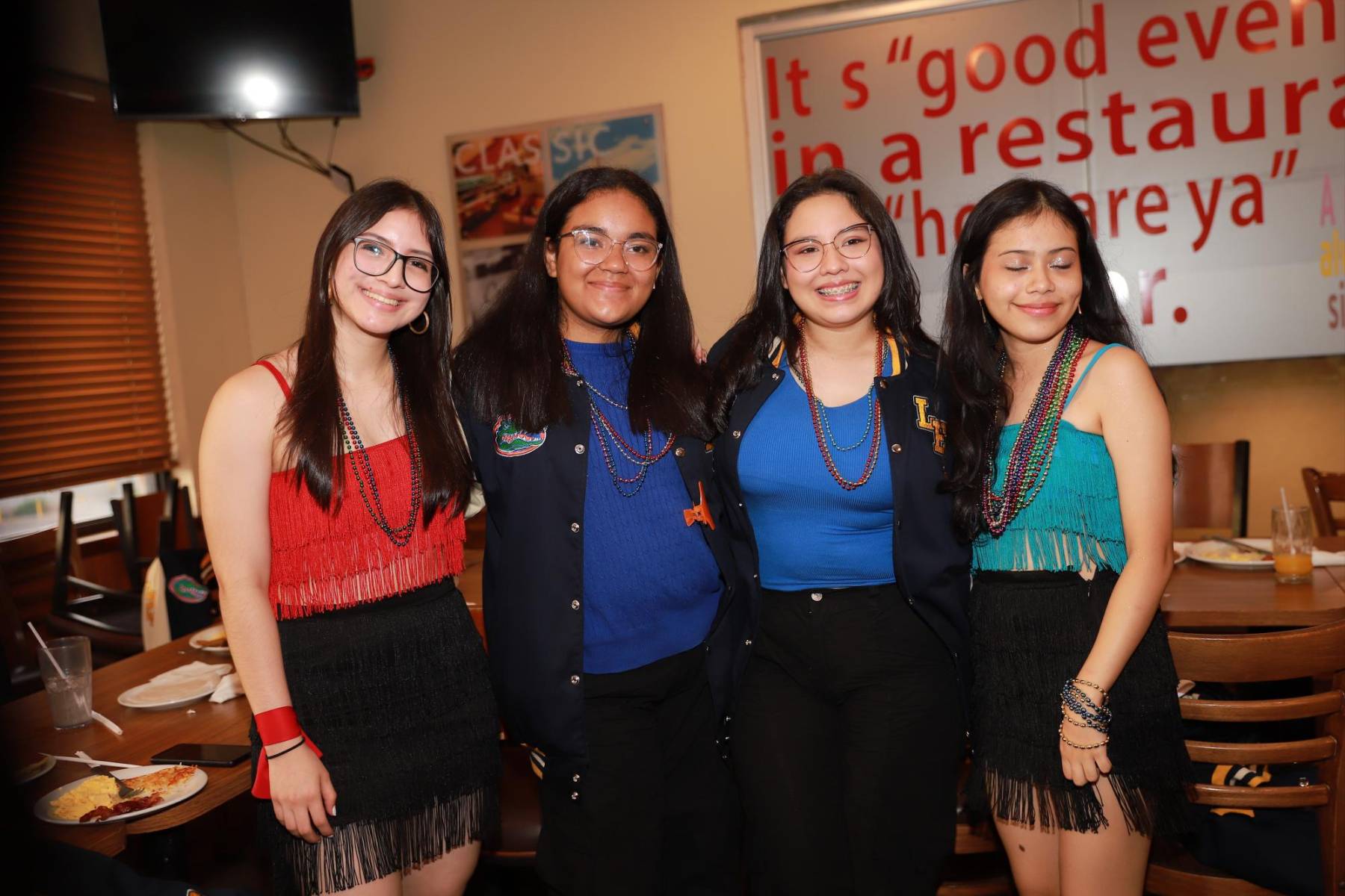 María Gómez, Andrea Zúniga, Leslie Rosa y Laurieann Salgado.